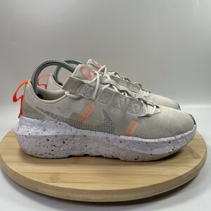 Nike Crater Impact Women Size 8 White Grey Running Shoes Sneakers CW2386-100